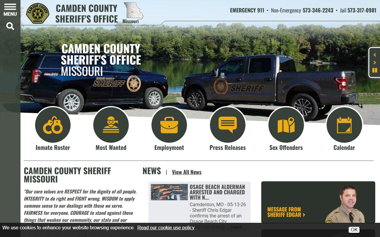 Camden County Court records sheriff and jail access