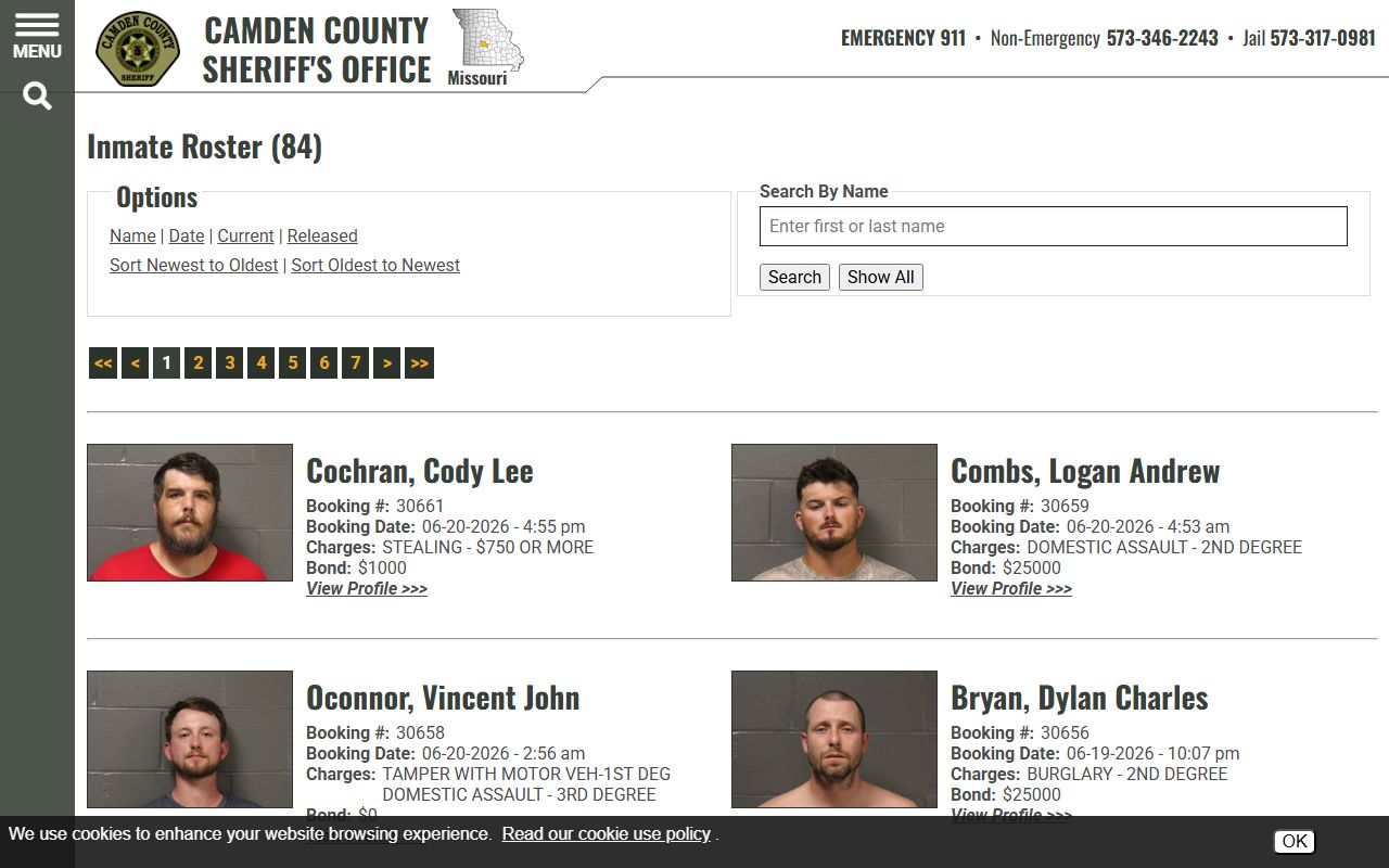 Camden County inmate records current inmate roster